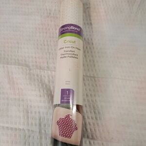 Cricut Glitter Iron-On Mesh White StrongBond Heat Transfer Vinyl 12x19 HTV